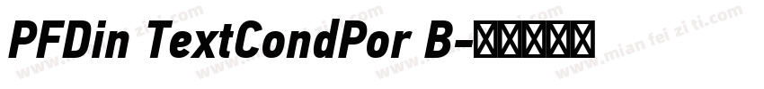 PFDin TextCondPor B字体转换